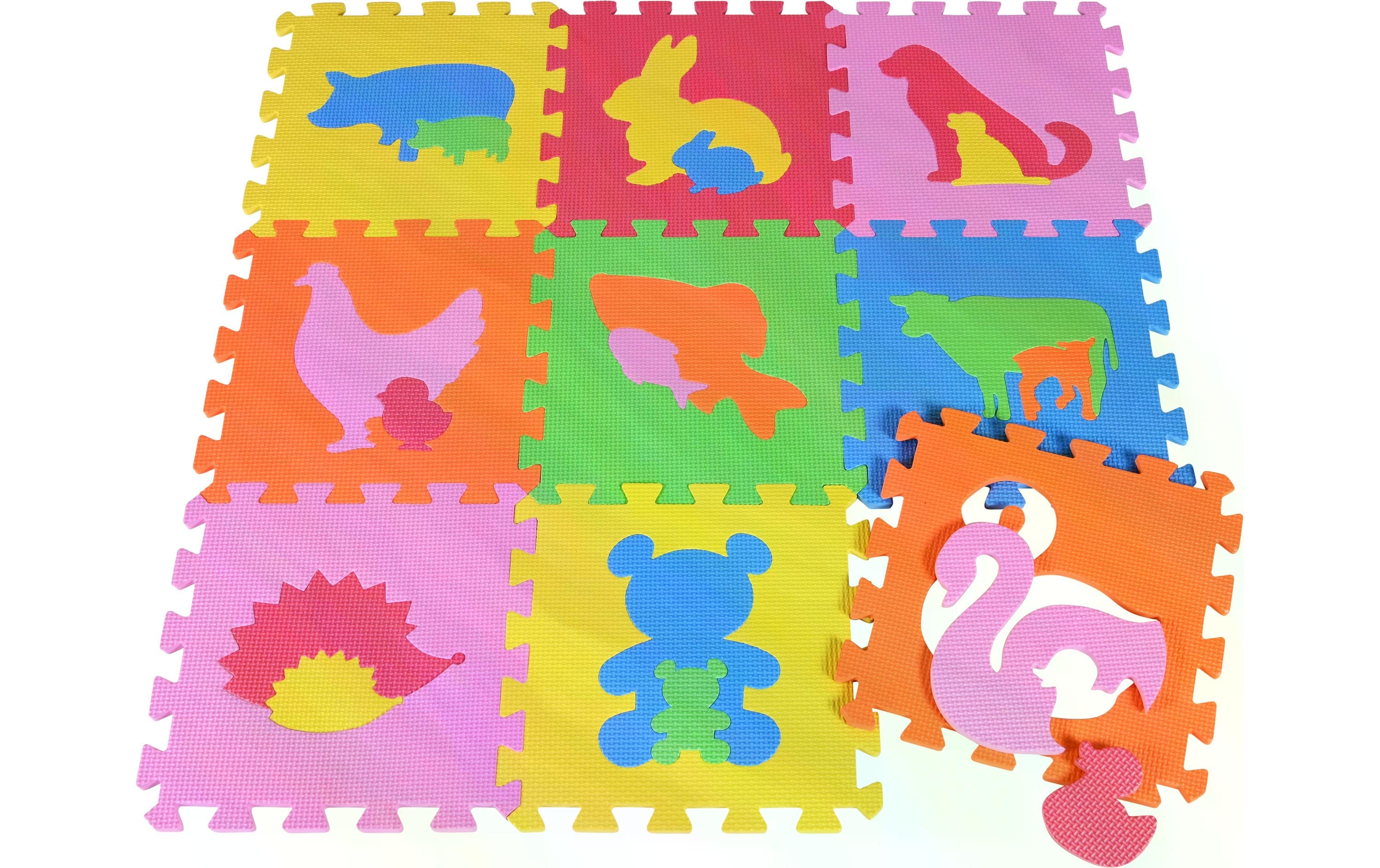Knorrtoys Puzzlematte Tiere 9-teilig