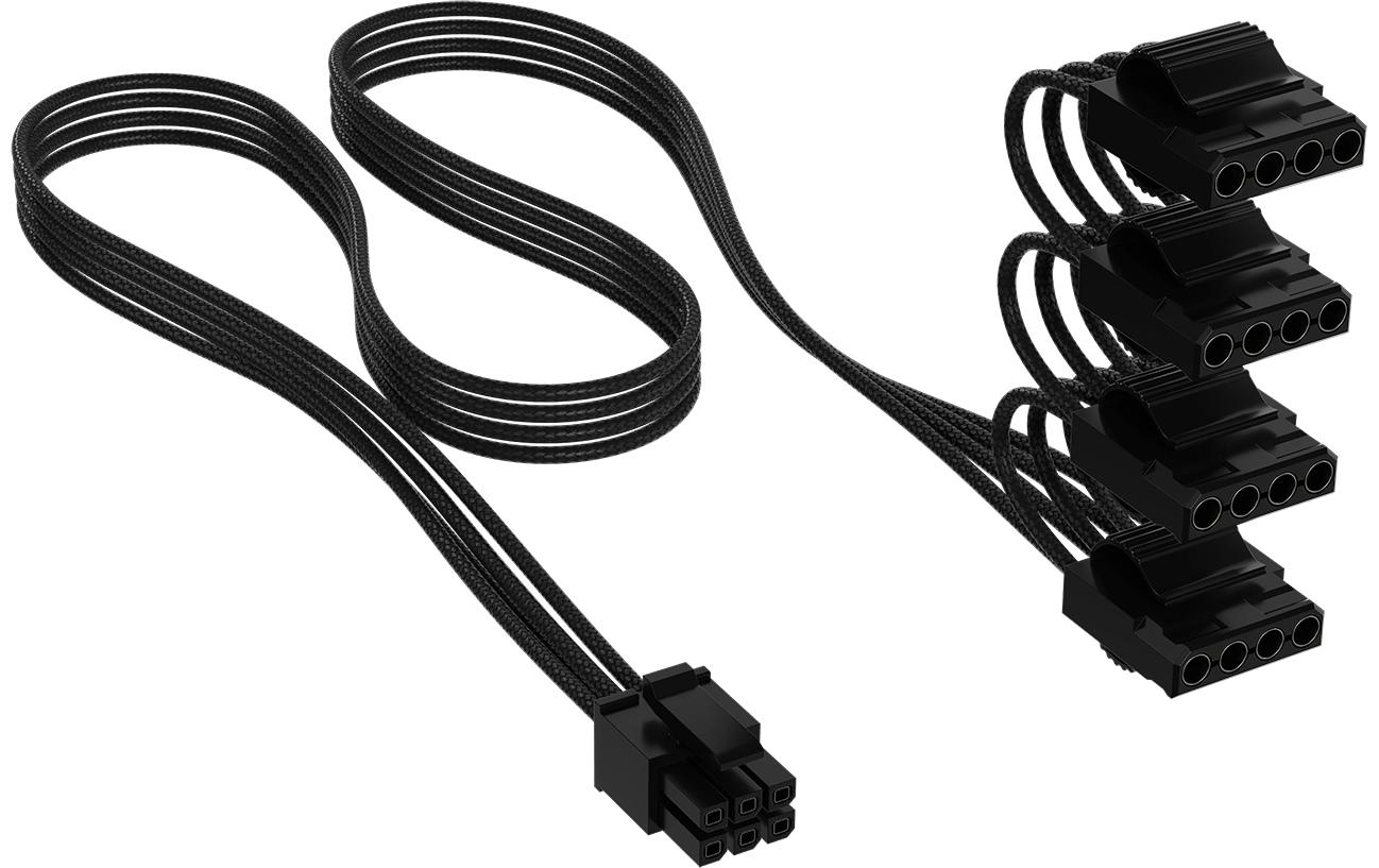 Corsair Stromkabel PATA Power Schwarz, 75 cm