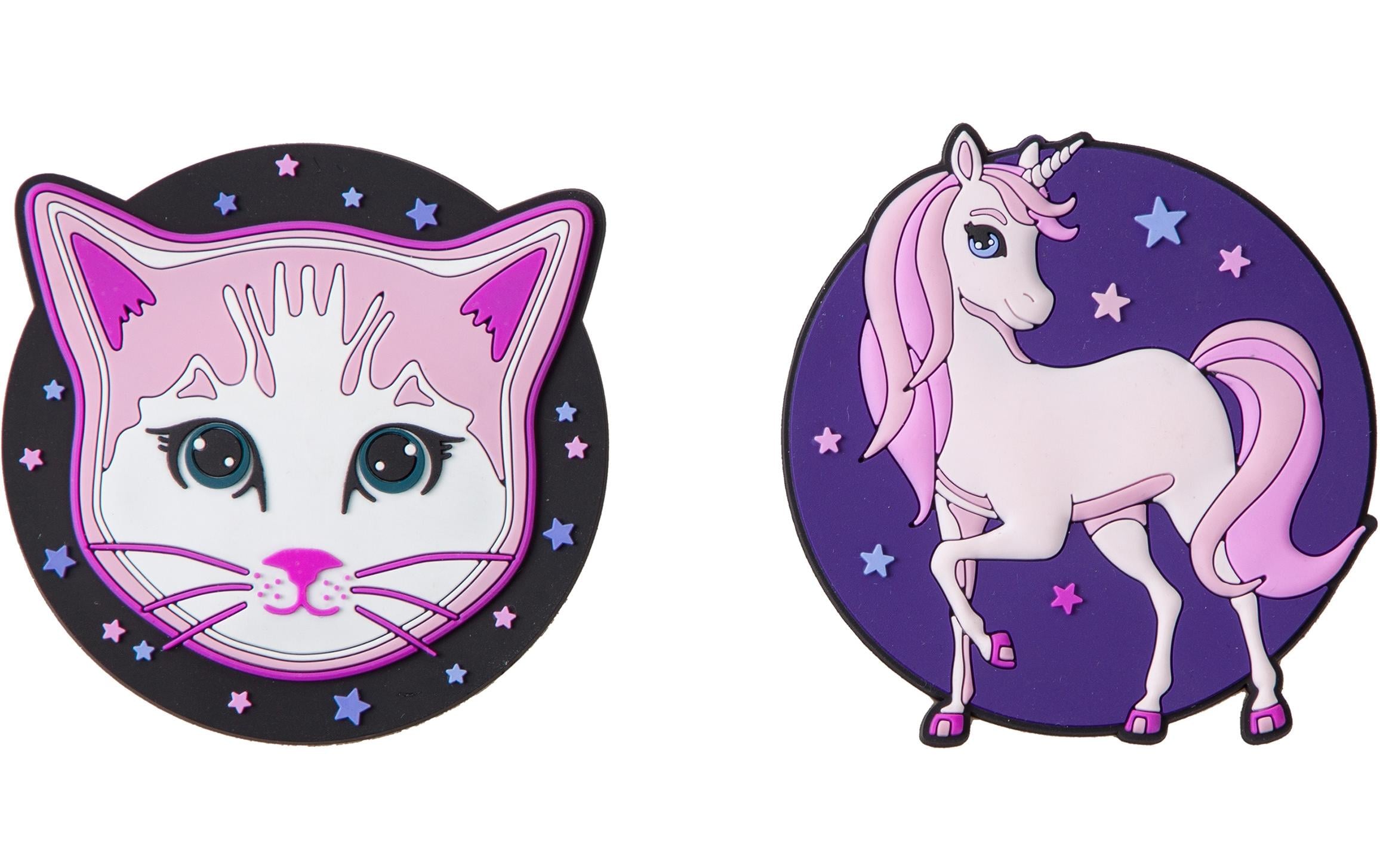 Schneiders Badges Unicorn + Cat 2 Stück