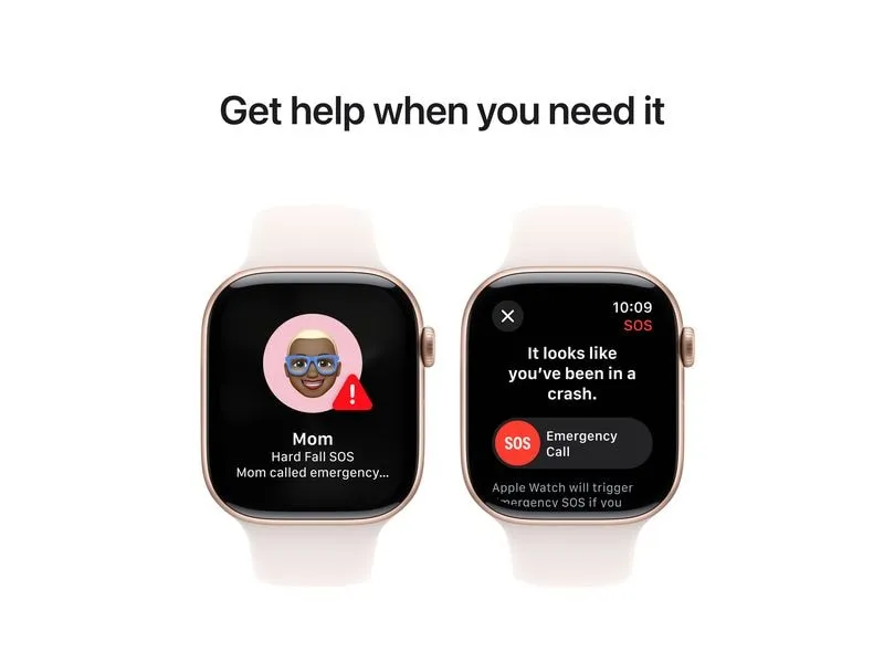 Apple Watch Series 10 46 mm LTE Alu Roségold Sport Weiss M/L Apple Watch Series 10 46 mm LTE Alu Roségold Sport Weiss M/L