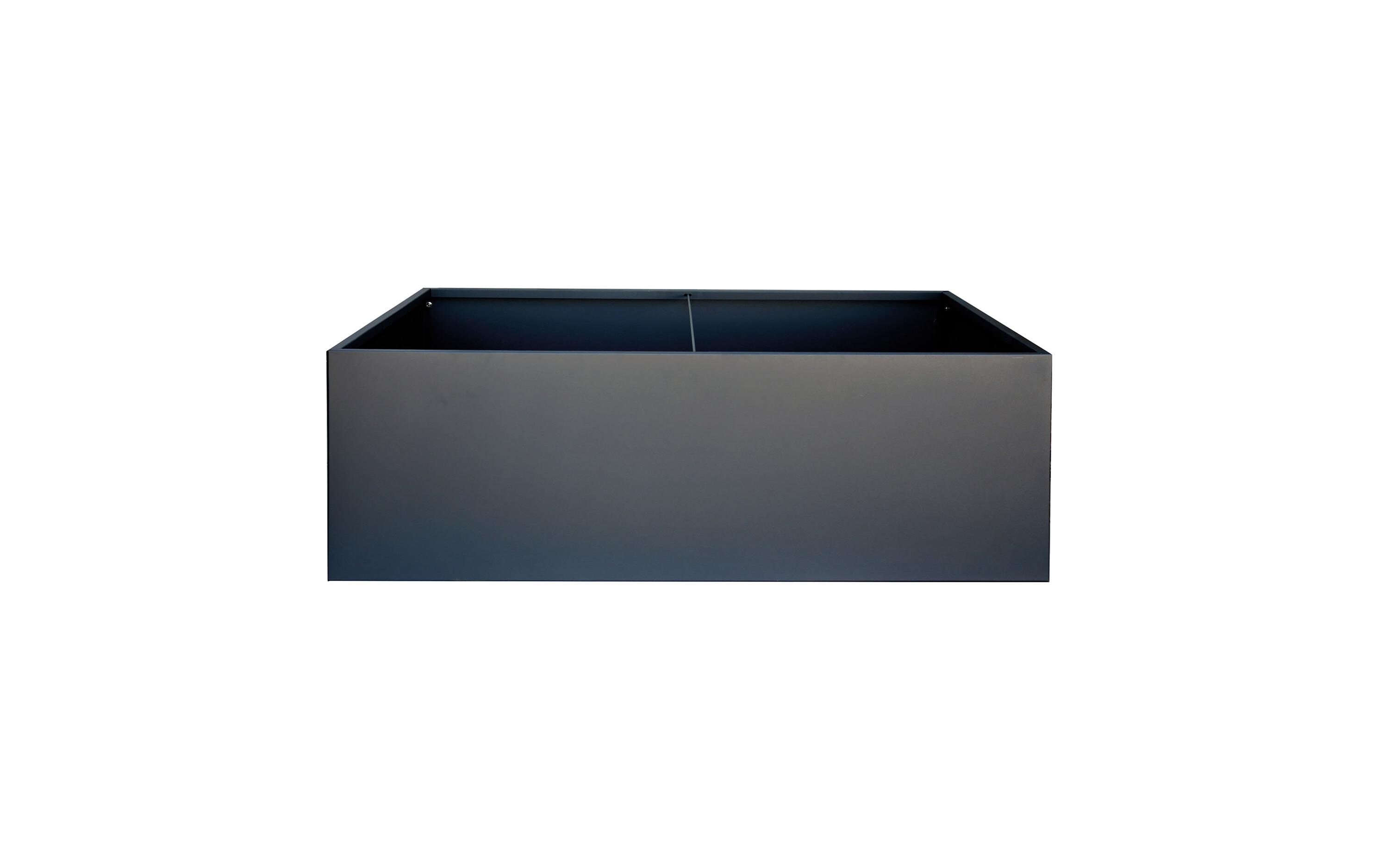 Herstera Pflanzentrog Metal Planter Edge 50, 150x100x50 cm, Anthrazit