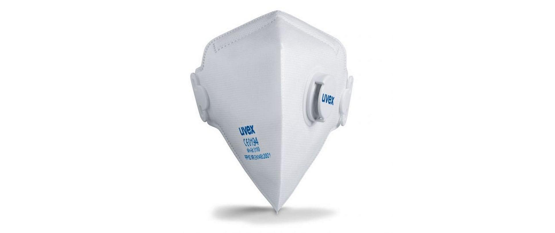 uvex Atemschutzmaske FFP1 silv-Air c 3100, mit Ventil, 15 Stück