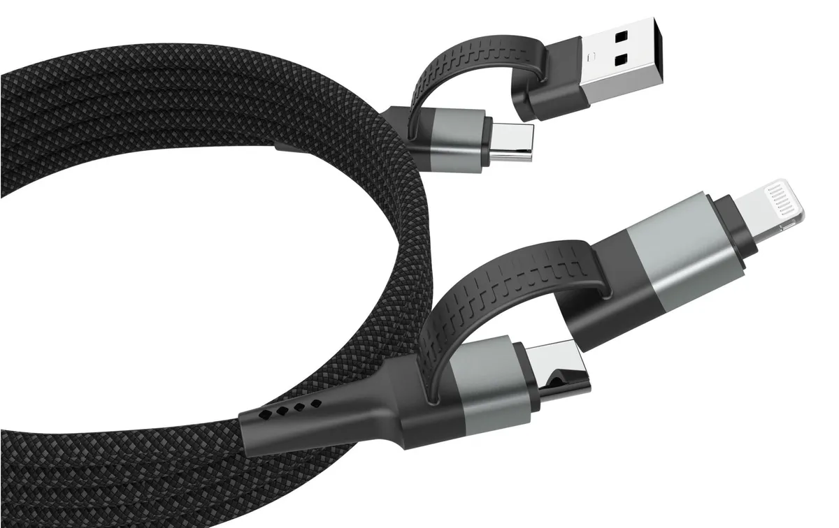 Ansmann Magnetisches Kabel USB-A oder USB-C auf USB-C 120 cm
