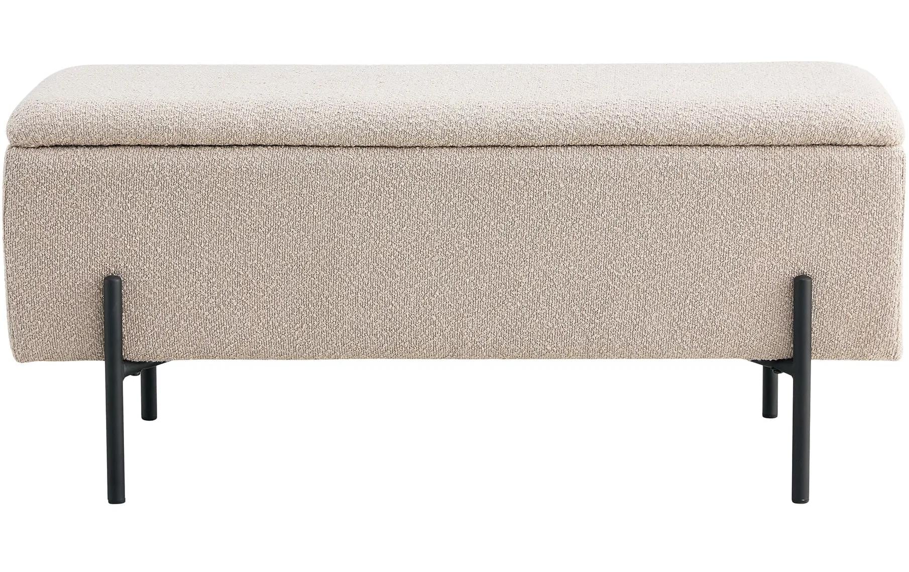 House Nordic Sitztruhe Watford 36.5 x 95 x 46 cm, Beige