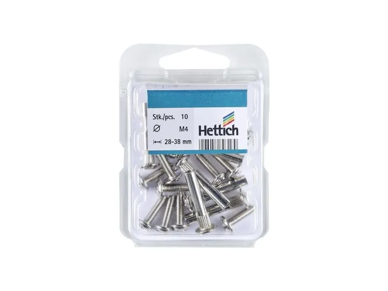 HETTICH Verbindungsschraube Set M4 x 28-38 mm