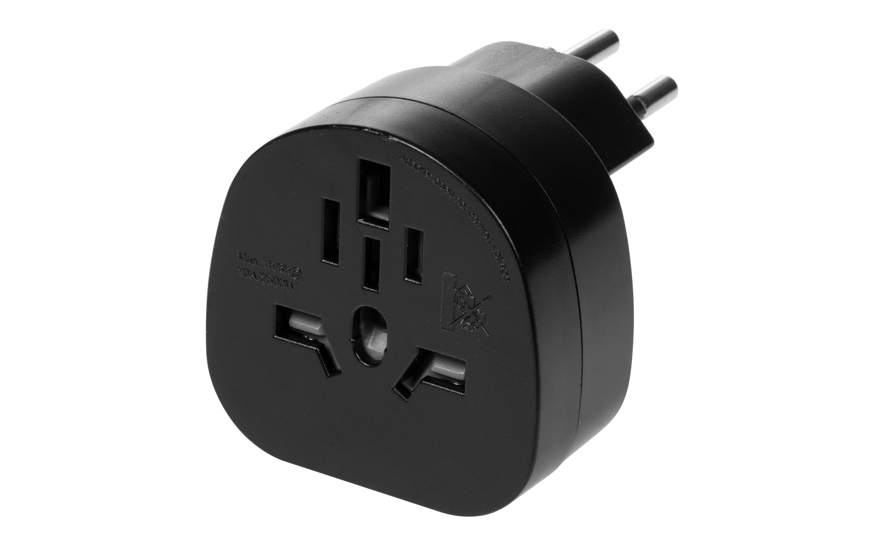 FURBER.power Reiseadapter Welt – CH, Schwarz FURBER.power Reiseadapter Welt – CH, Schwarz