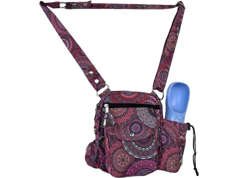 Nijens Gassi-Tasche Konstanz mit Druck, Rot/Fuchsia Nijens Gassi-Tasche Konstanz mit Druck, Rot/Fuchsia