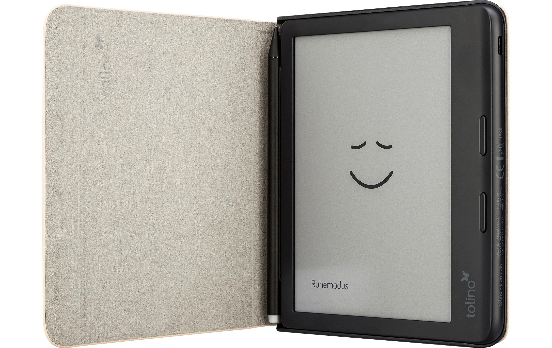 Tolino E-Book Reader Schutzhülle Vision Color Stylus Beige