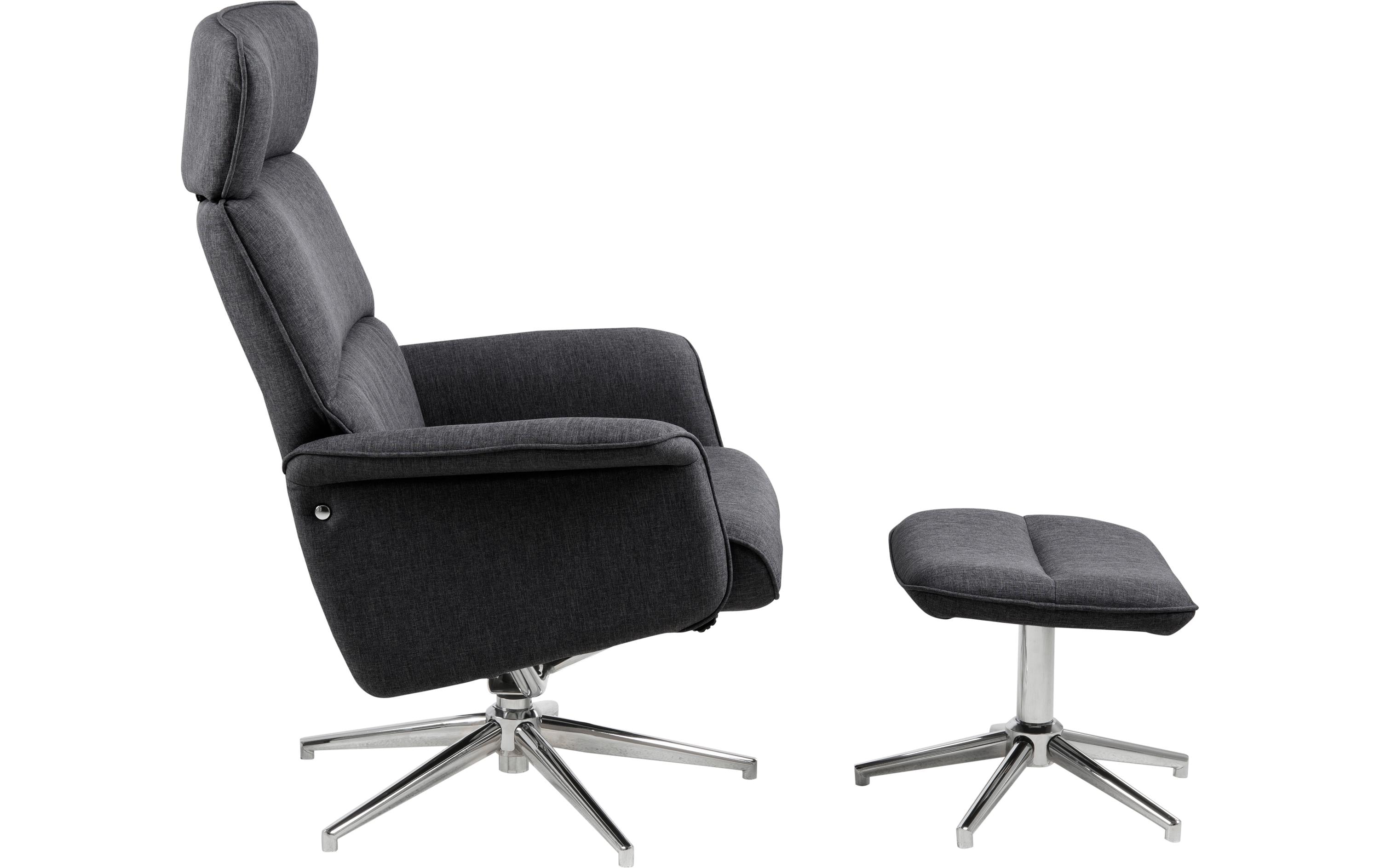 AC Design Sessel Alura Polyurethan (PU)/Stahl, Dunkelgrau