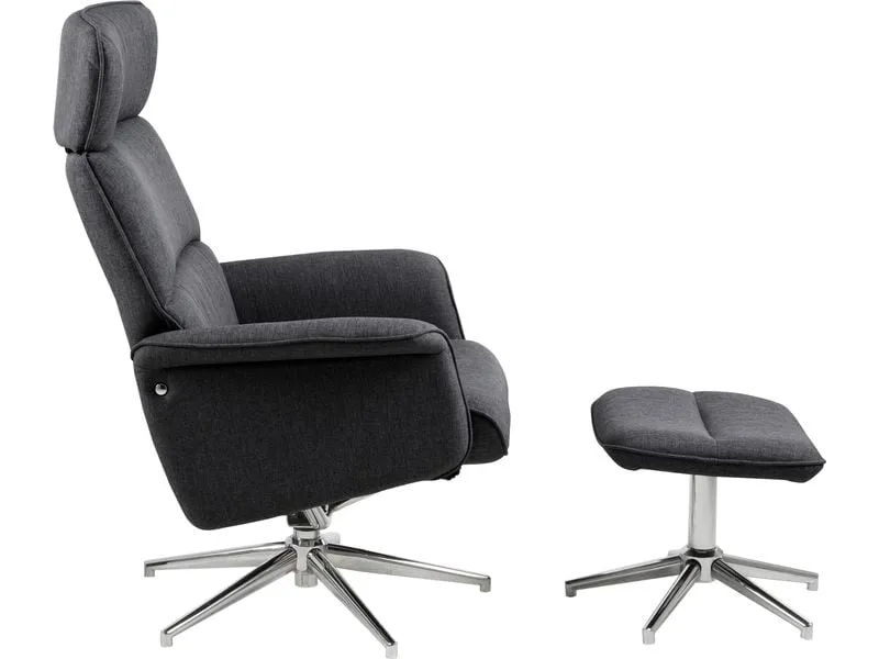 AC Design Sessel Alura Polyurethan (PU)/Stahl, Dunkelgrau