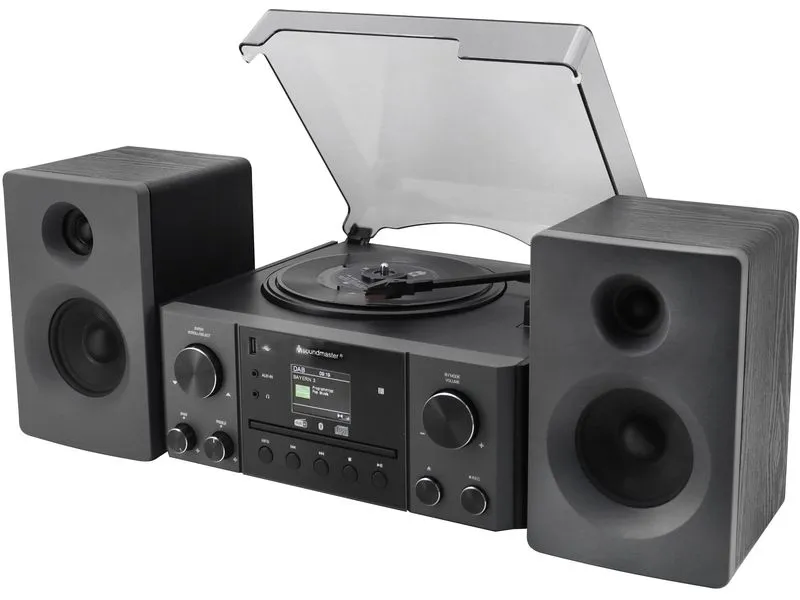 soundmaster Stereoanlage MCD1950SW Schwarz
