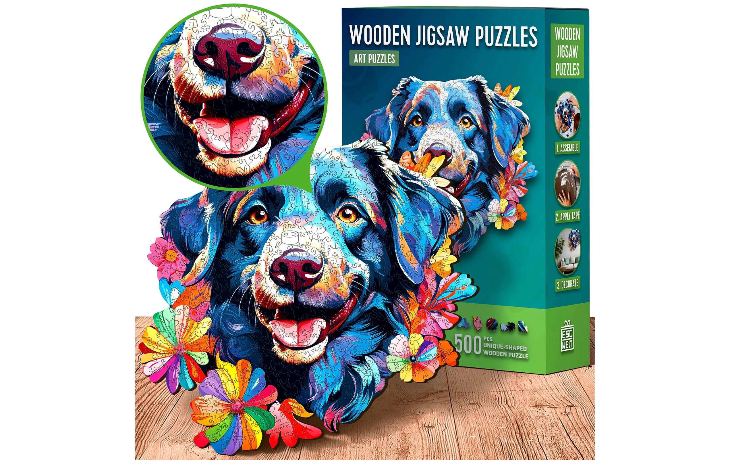 Escape Welt Holz-Puzzle Hund