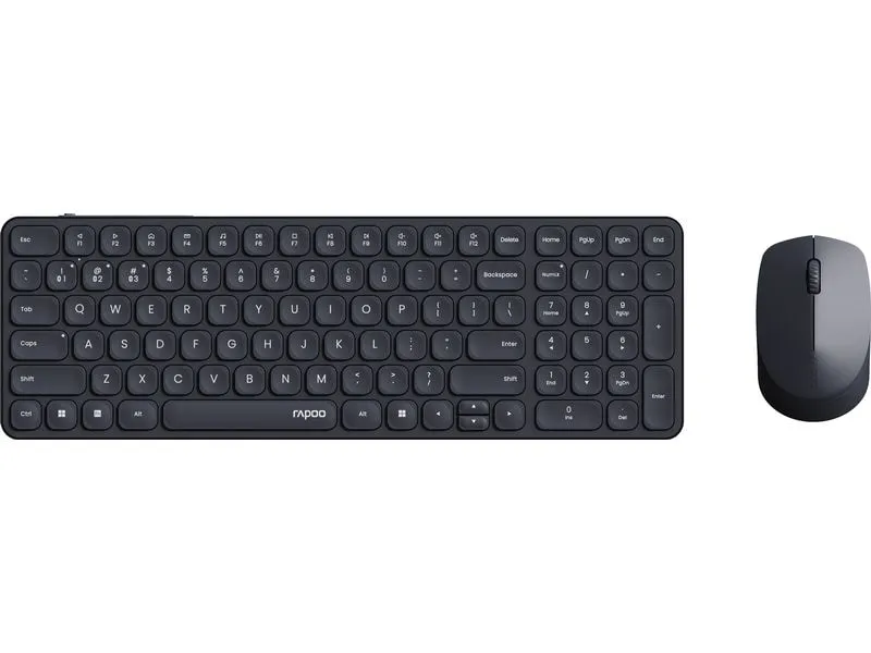 Rapoo Tastatur-Maus-Set 9310M Schwarz Rapoo Tastatur-Maus-Set 9310M Schwarz