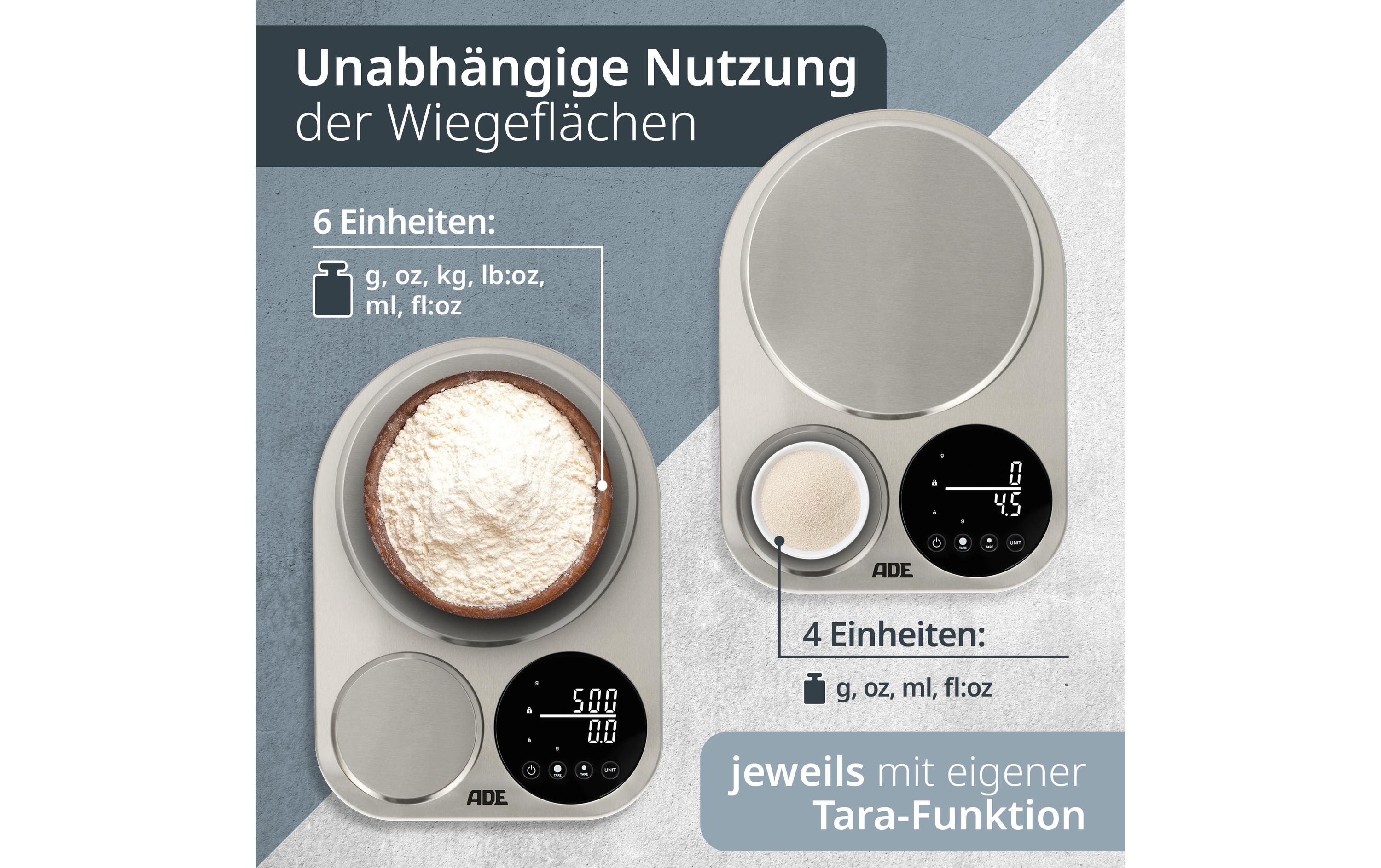 ADE Küchenwaage Isabella Silber