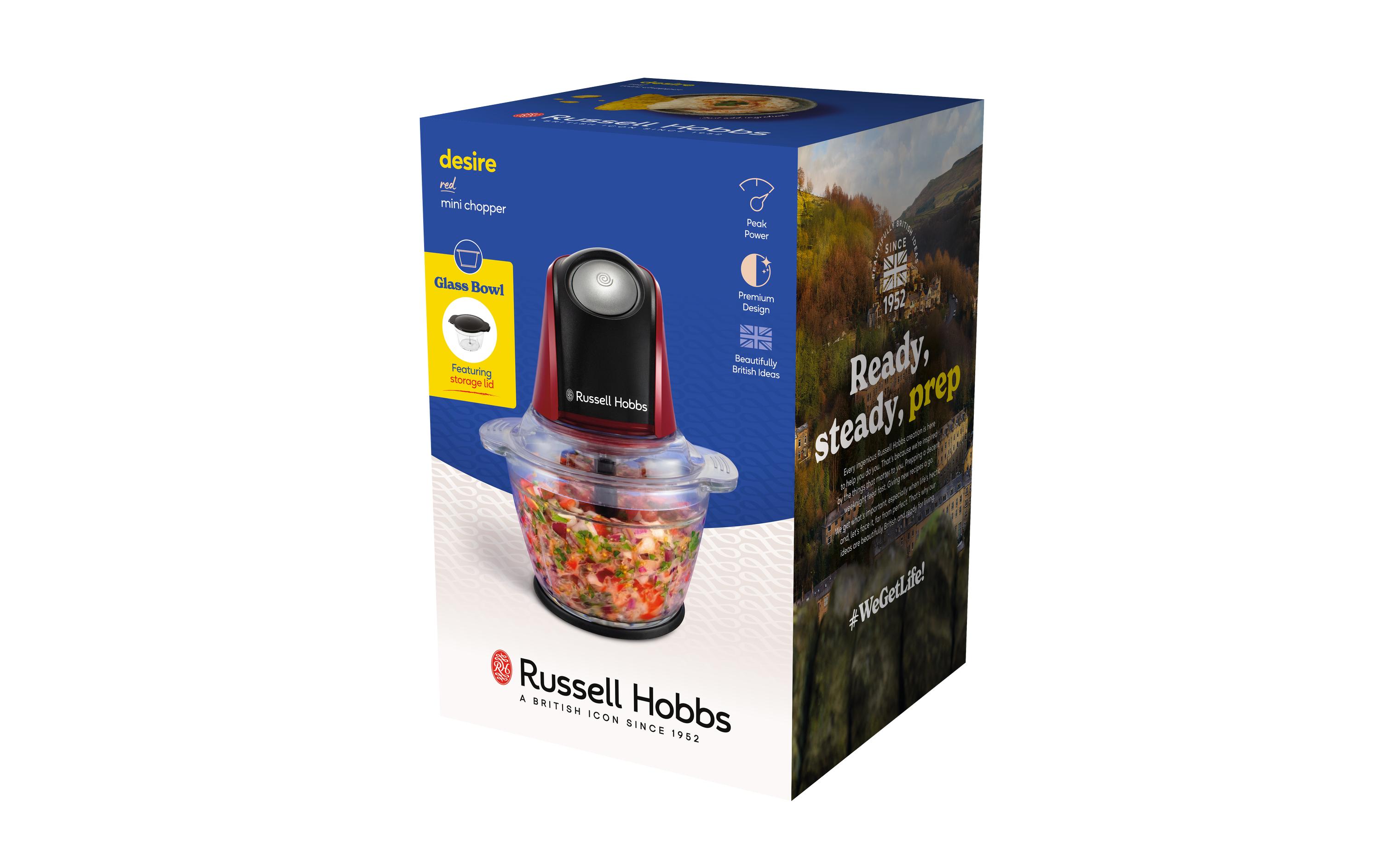 Russell Hobbs Zerkleinerer Desire Mini Rot, 0.5 l