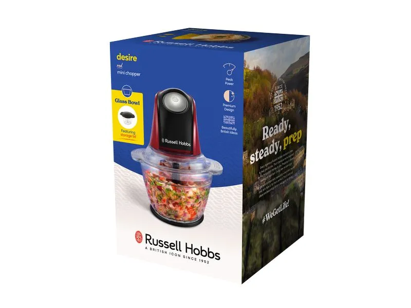 Russell Hobbs Zerkleinerer Desire Mini Rot, 0.5 l Russell Hobbs Zerkleinerer Desire Mini Rot, 0.5 l