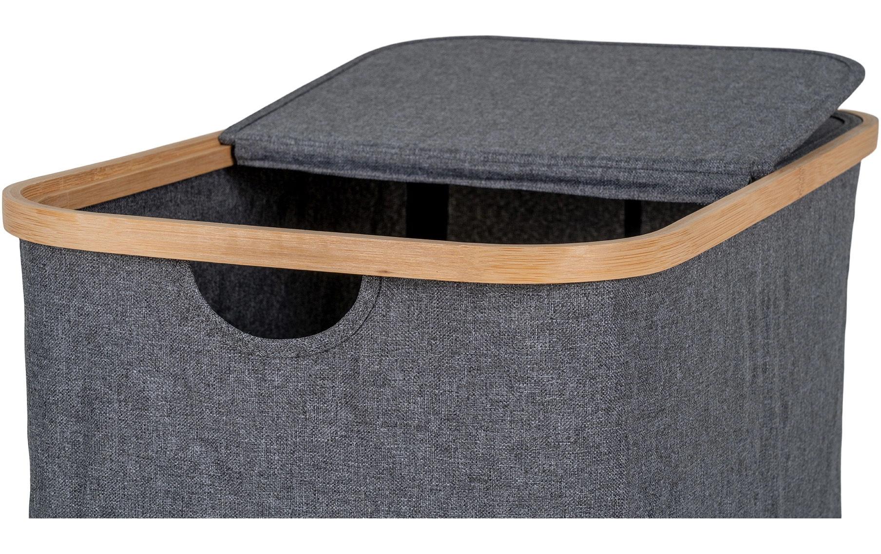 House Nordic Wäschekorb Noto 90 l, Grau