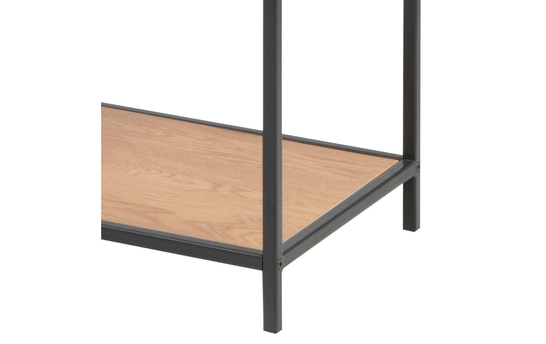 AC Design Regal Seaford 77 x 35 x 114 cm, Nature/Schwarz