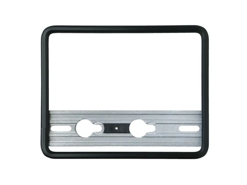Quick-fix Nummernrahmen Motorrad Schwarz 18 x 14 cm