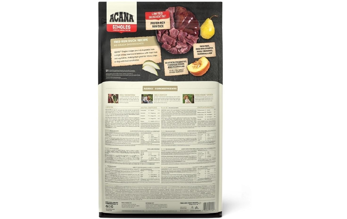 Acana Trockenfutter Free-Run Duck 6 kg Acana Trockenfutter Free-Run Duck 6 kg