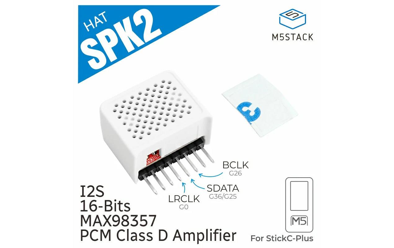M5Stack Lautsprecher M5StickCPLUS Speaker 2 Hat