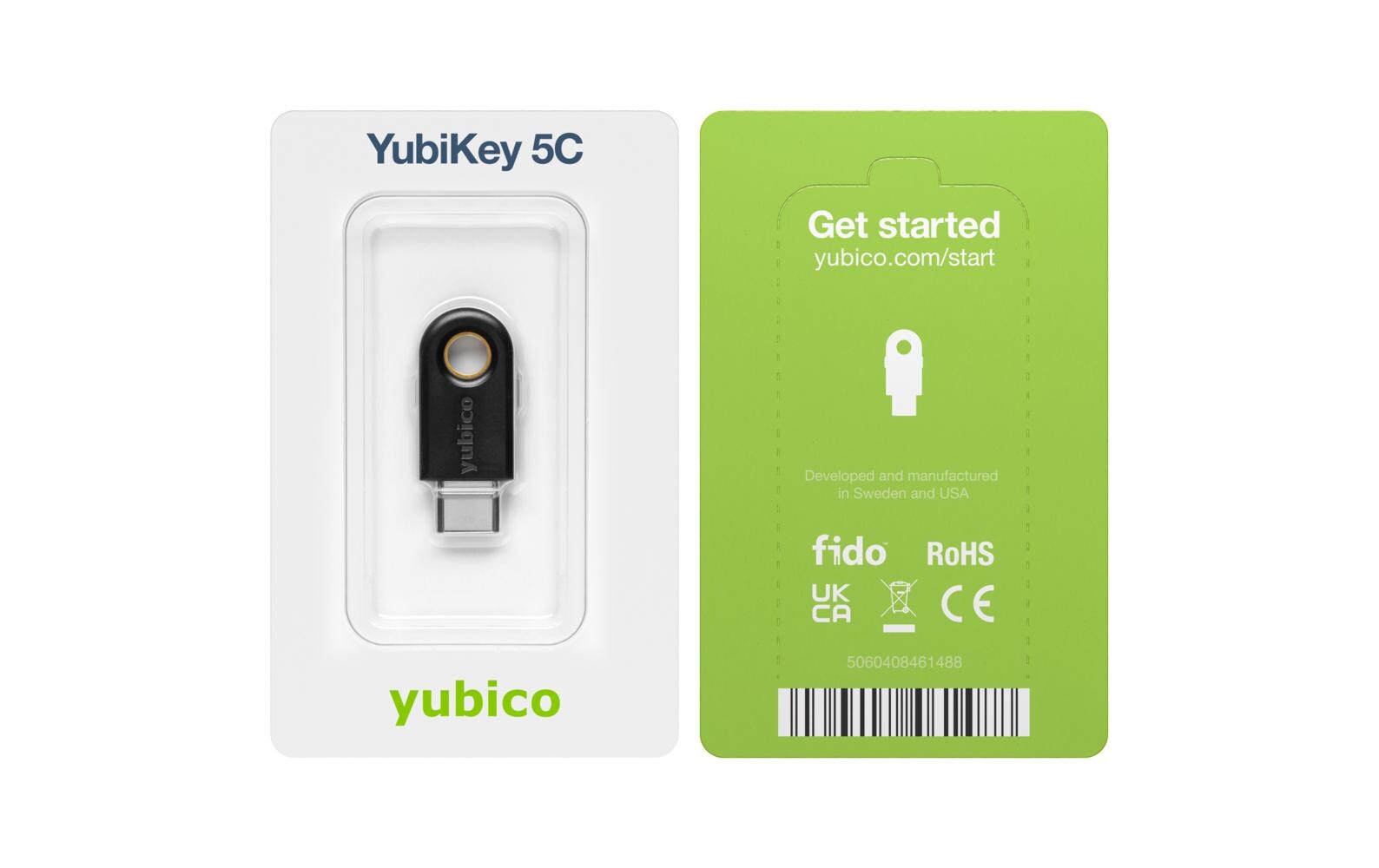 Yubico YubiKey 5C FW 5.7 USB-C, 1 Stück