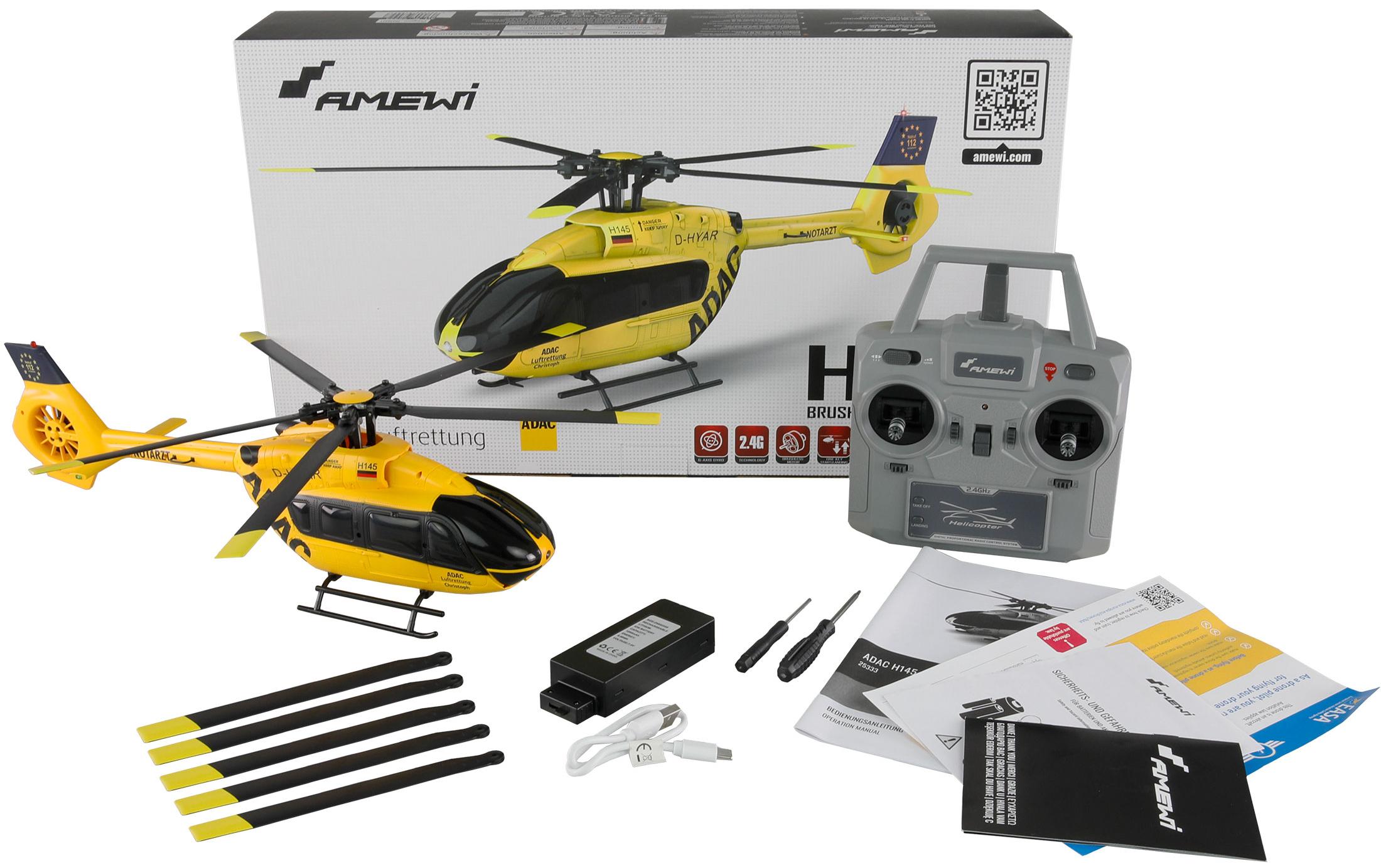 Amewi Helikopter H145 Heli ADAC 6-Kanal, RTF, 6G