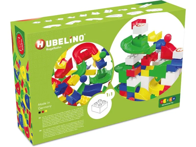 Hubelino Kugelbahn Bahnelemente Set 128 Teile Hubelino Kugelbahn Bahnelemente Set 128 Teile