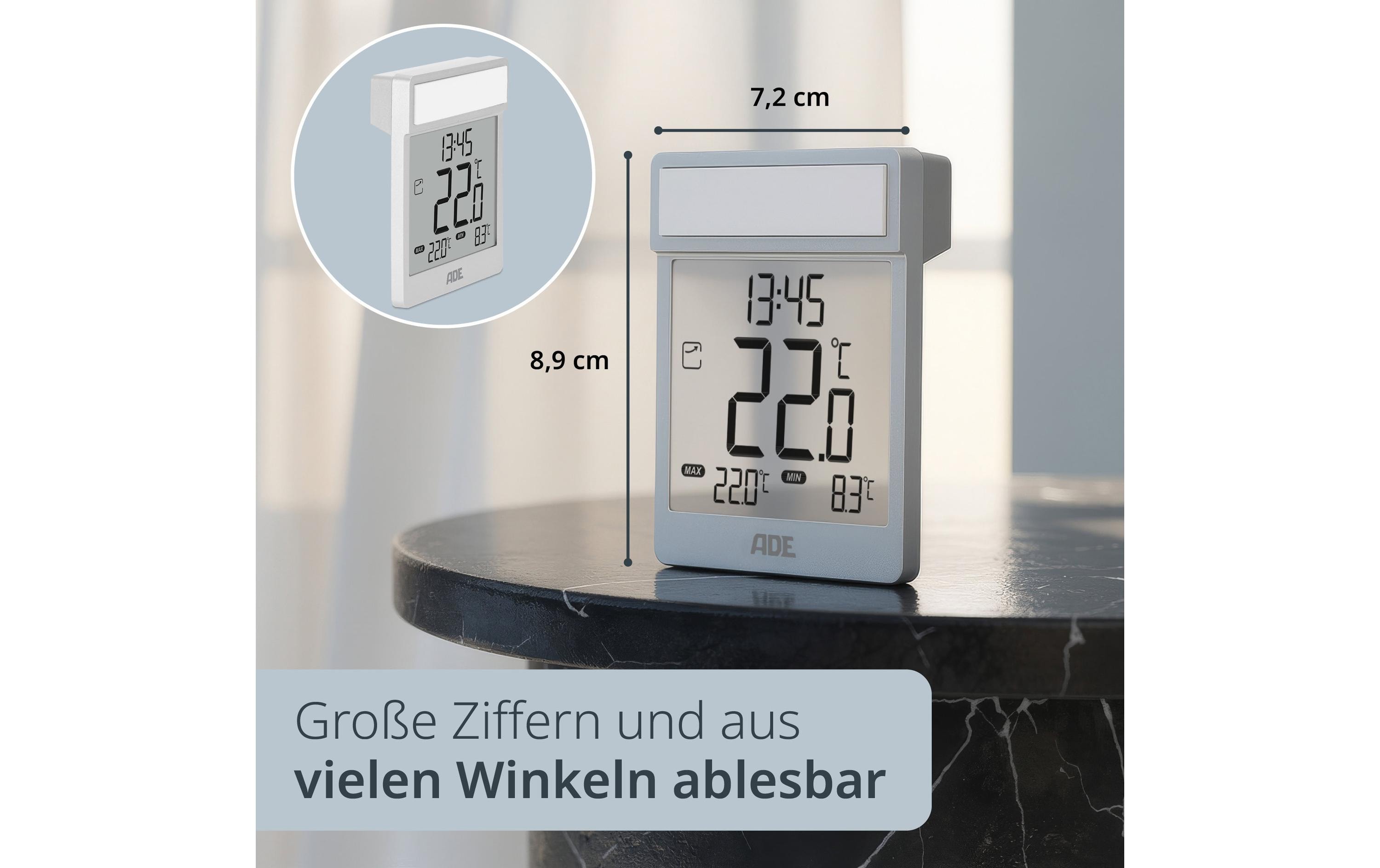 ADE Fensterthermometer Pantone 877C