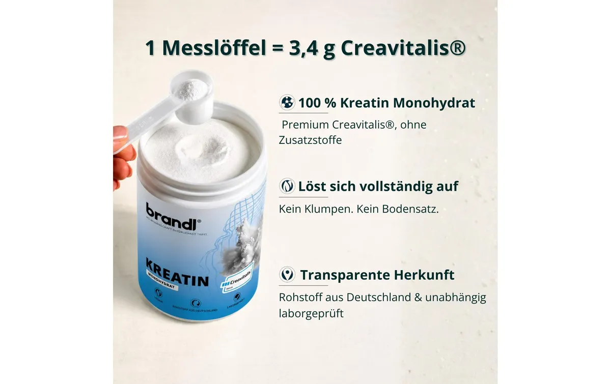 Brandl-Nutrition Kreatin Monohydrat Creavitalis 300g Brandl-Nutrition Kreatin Monohydrat Creavitalis 300g