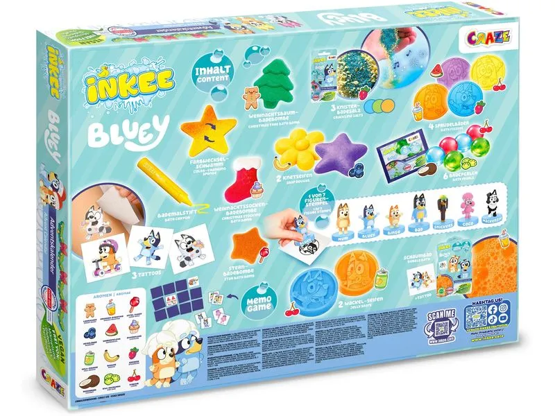 Craze CRAZE Adventskalender Inkee Bluey Spielzeug Craze CRAZE Adventskalender Inkee Bluey Spielzeug