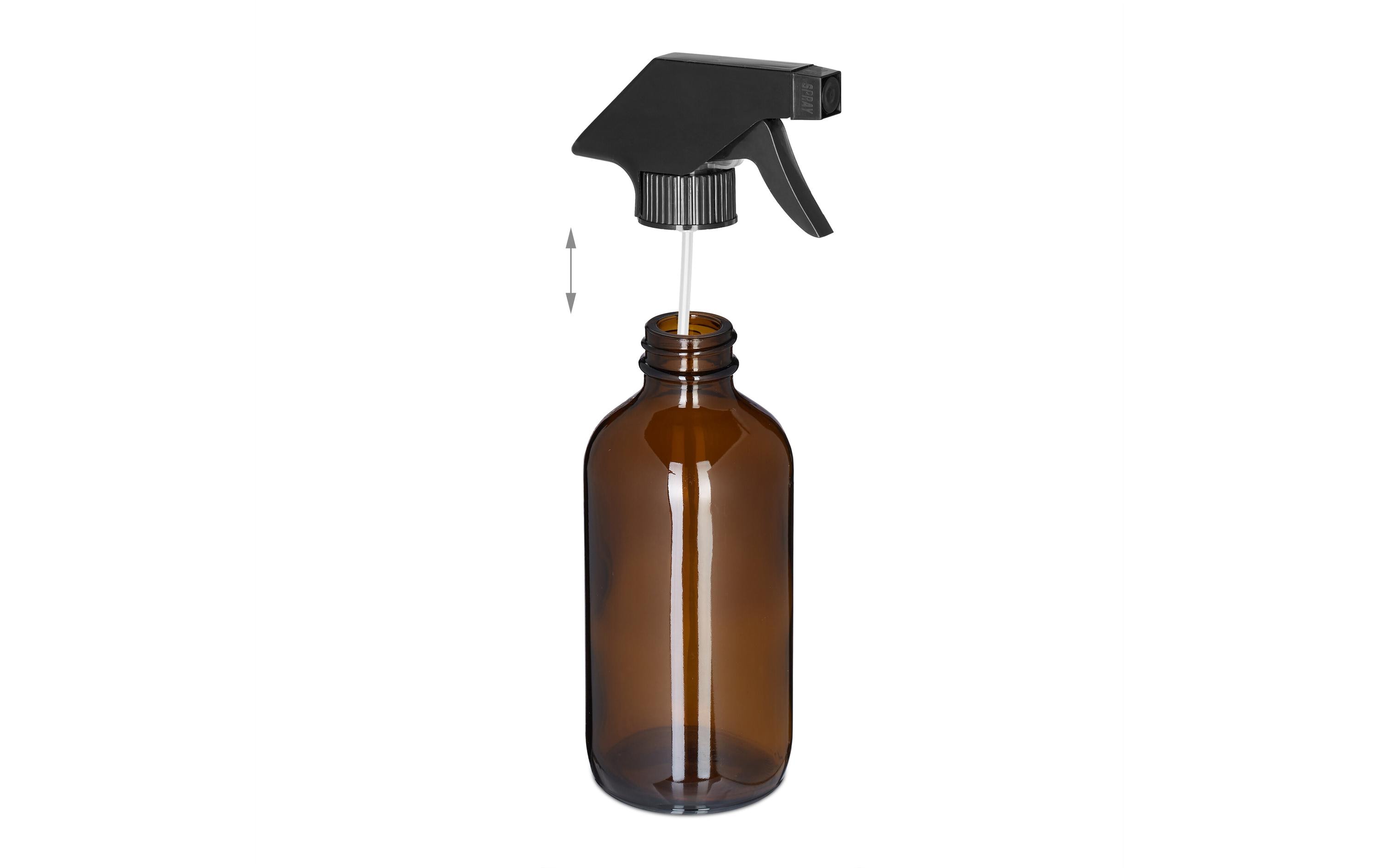 relaxdays Sprühflaschen 230 ml, Braun, 2 Stück