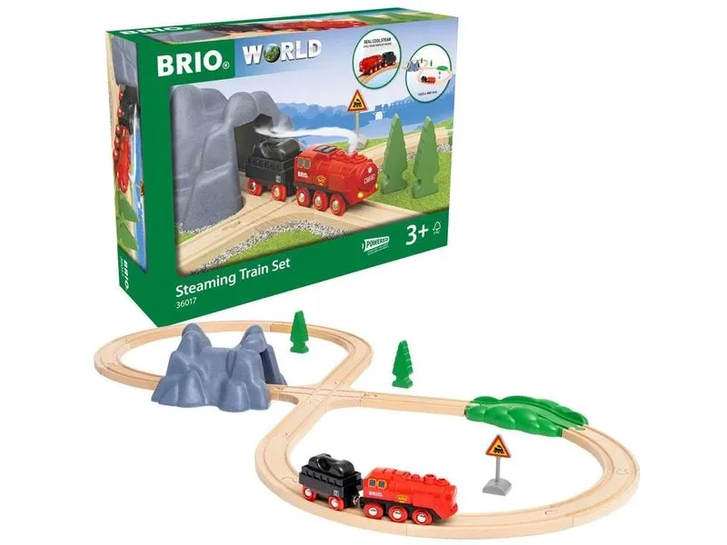 BRIO Batterie-Dampflok Set