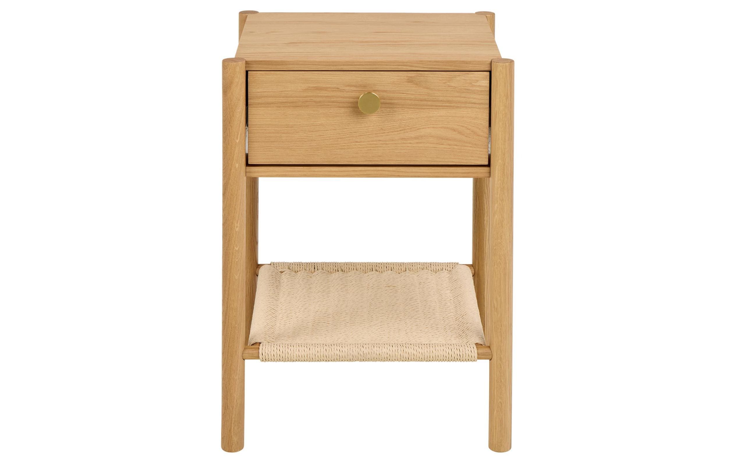 AC Design Nachttisch Monfort Hellbraun, 43.5 x 40 x 60 cm