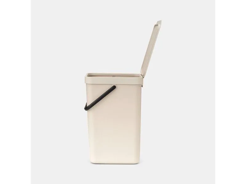 Brabantia Recyclingbehälter Sort & Go 16 l, Beige