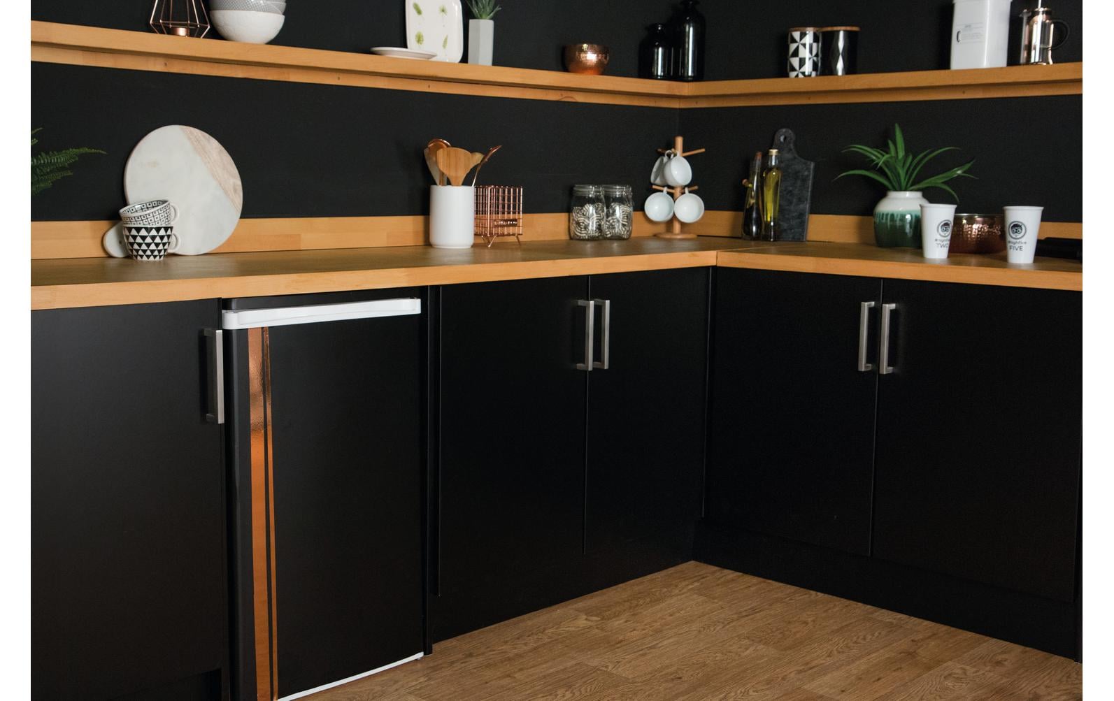 d-c-fix Designfolie Uni 90 cm x 2.1 m, Schwarz matt