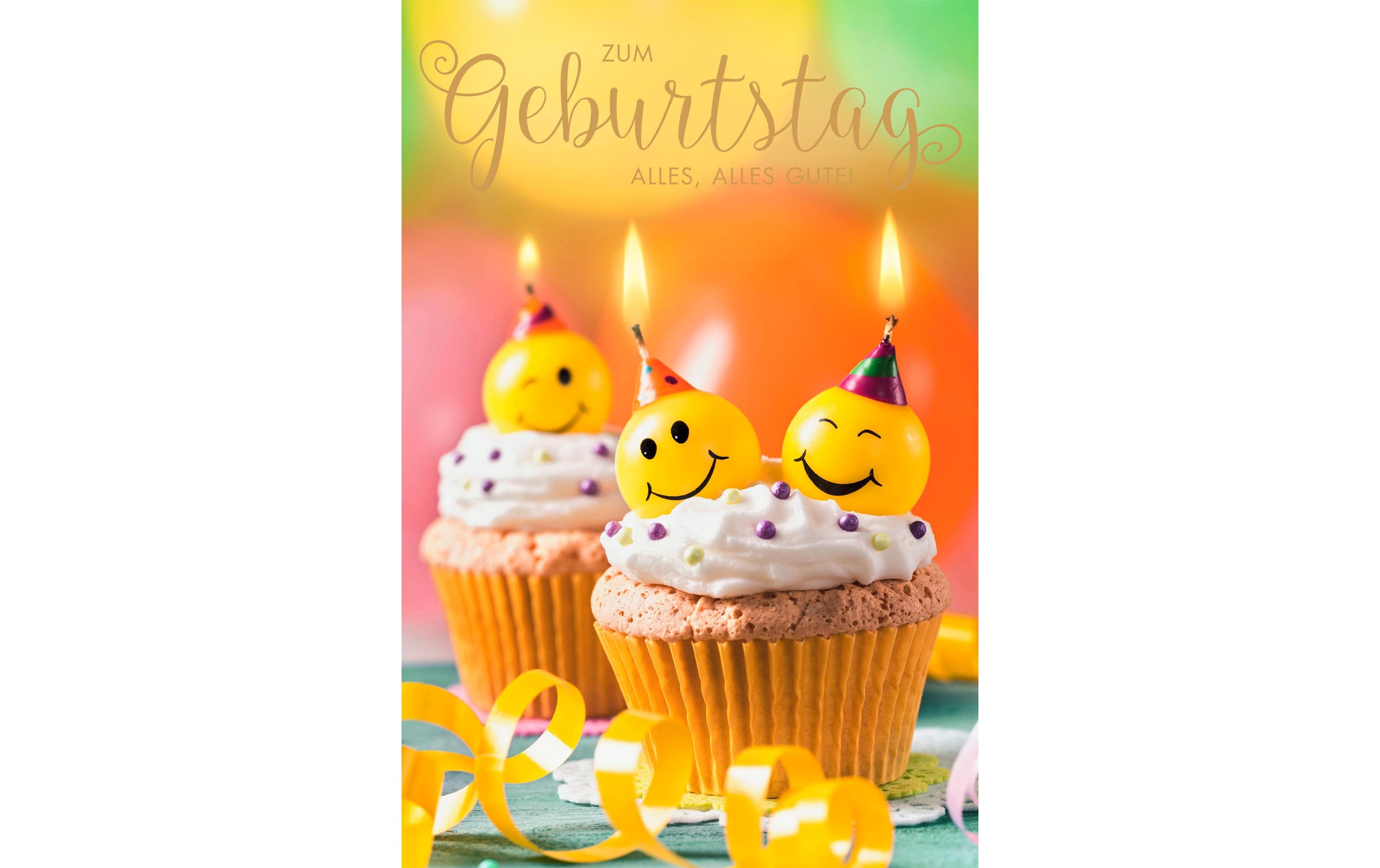 ABC Geburtstagskarte Smiley Cupcakes B6 ABC Geburtstagskarte Smiley Cupcakes B6
