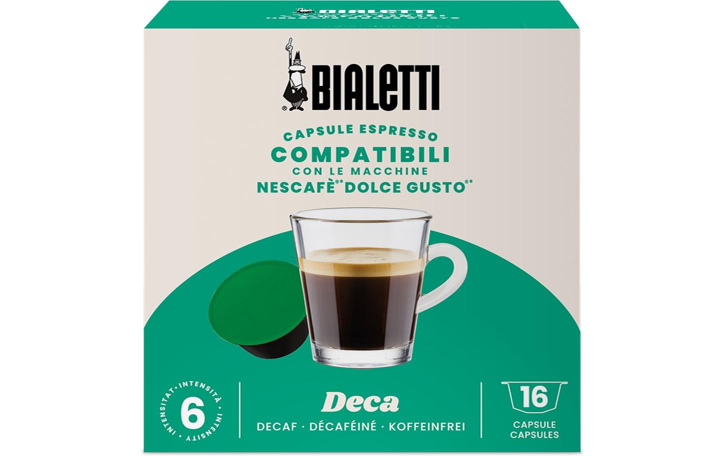 Bialetti Kaffeekapseln Deca Dolce Gusto 16 Stück Bialetti Kaffeekapseln Deca Dolce Gusto 16 Stück