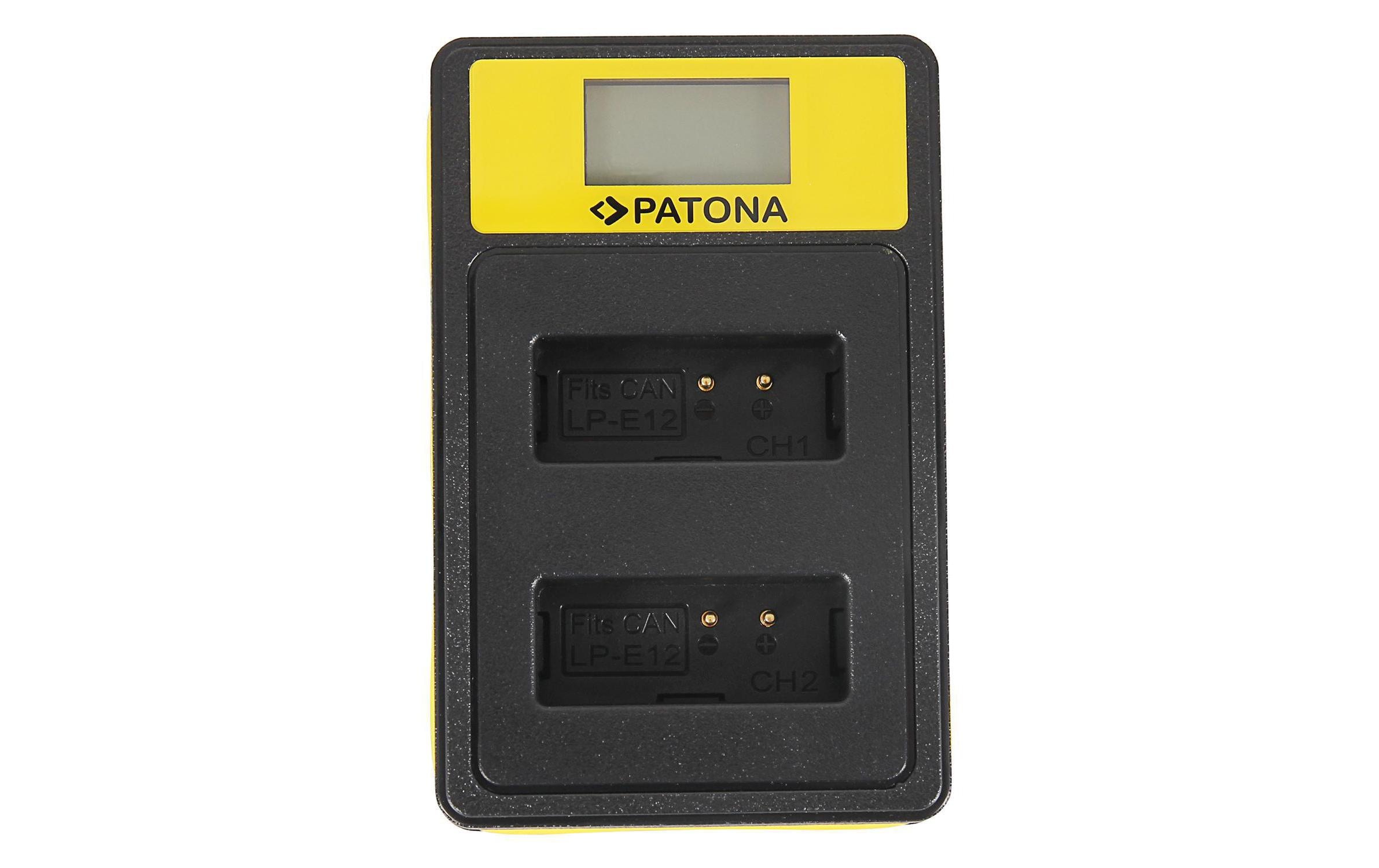 Patona Ladegerät Smart Dual LCD USB Canon LP-E12