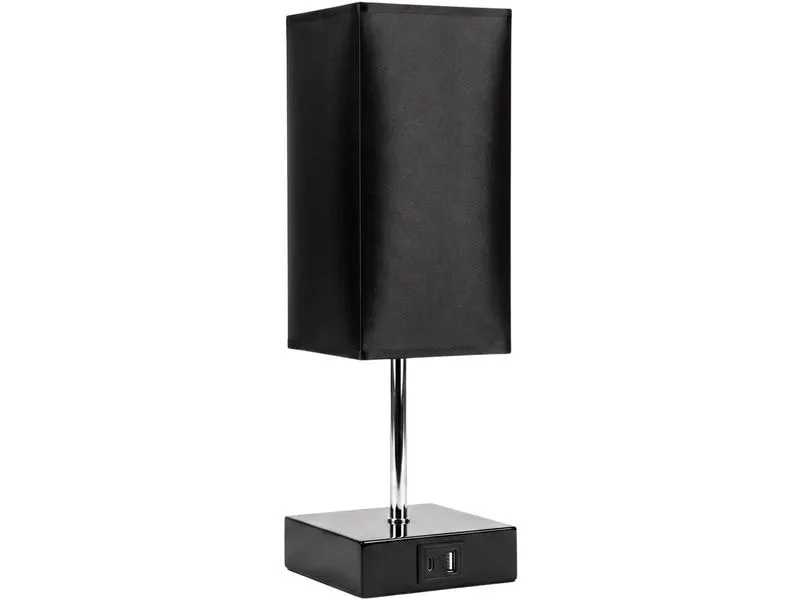 COCON Tischleuchte mit USB-Ladefunktion Notta, Schwarz