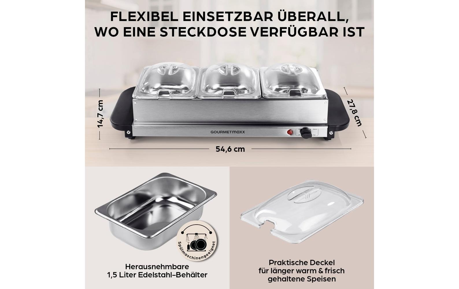 GOURMETmaxx Buffetwärmer 200 W