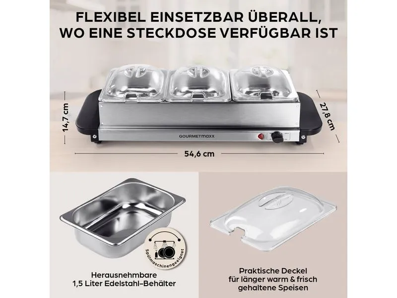 GOURMETmaxx Buffetwärmer 200 W