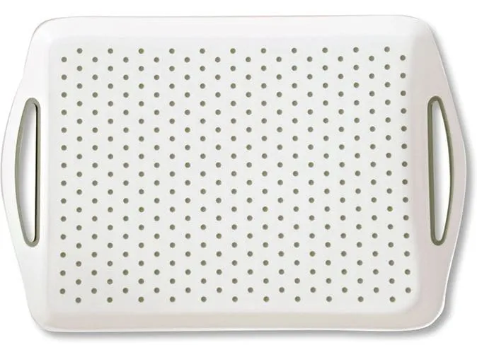 Kesper Serviertablett Rutschfest Weiss 45.5 x 32 x 4.5 cm