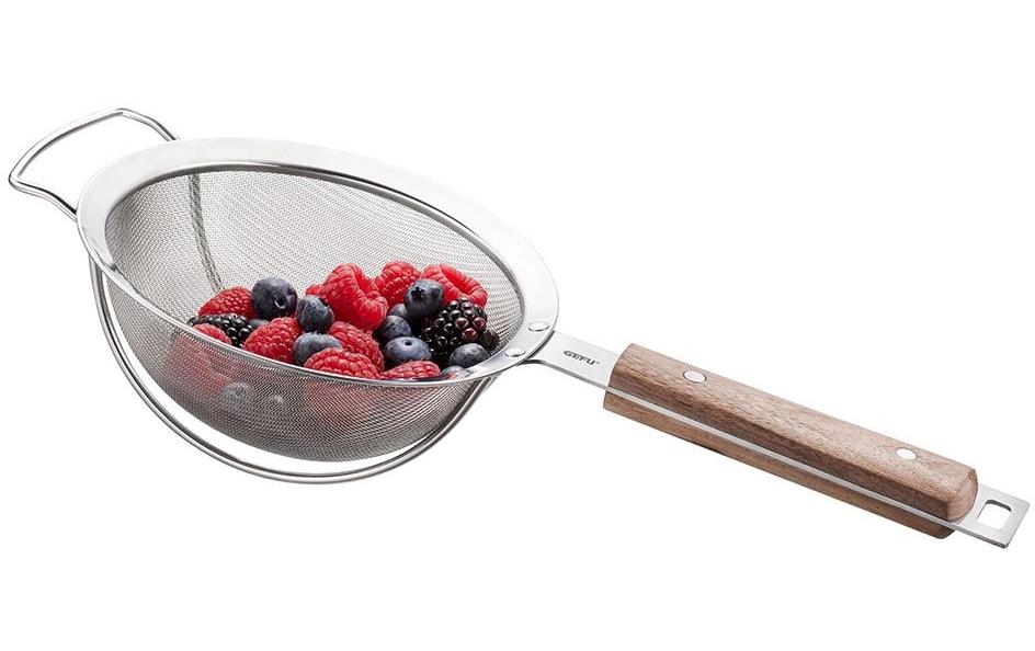 GEFU Abtropfsieb Passo 16 cm, Silber/Braun
