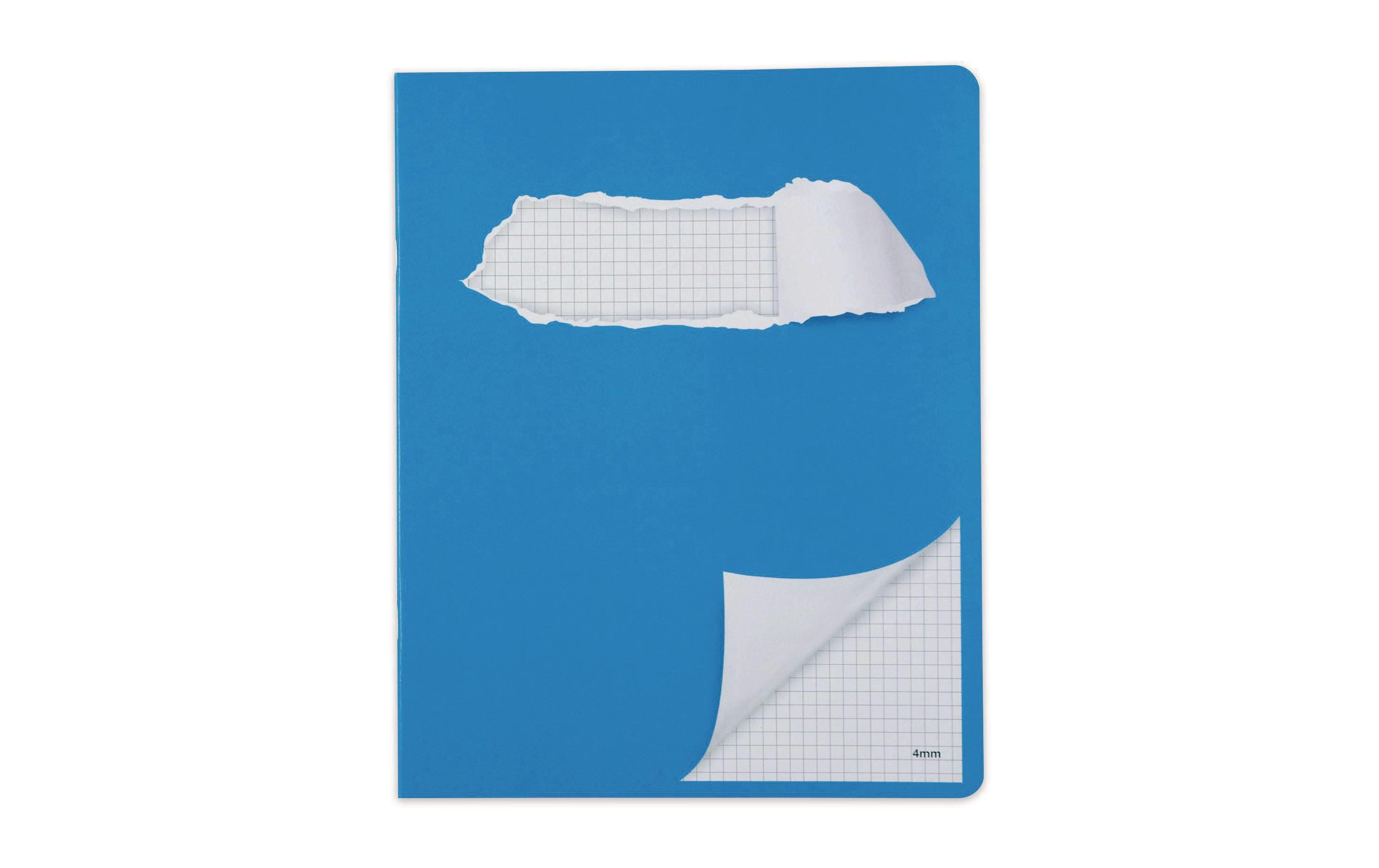 ELCO Schulheft 4 mm E5, Kariert mit Rahmen, Blau/Weiss ELCO Schulheft 4 mm E5, Kariert mit Rahmen, Blau/Weiss