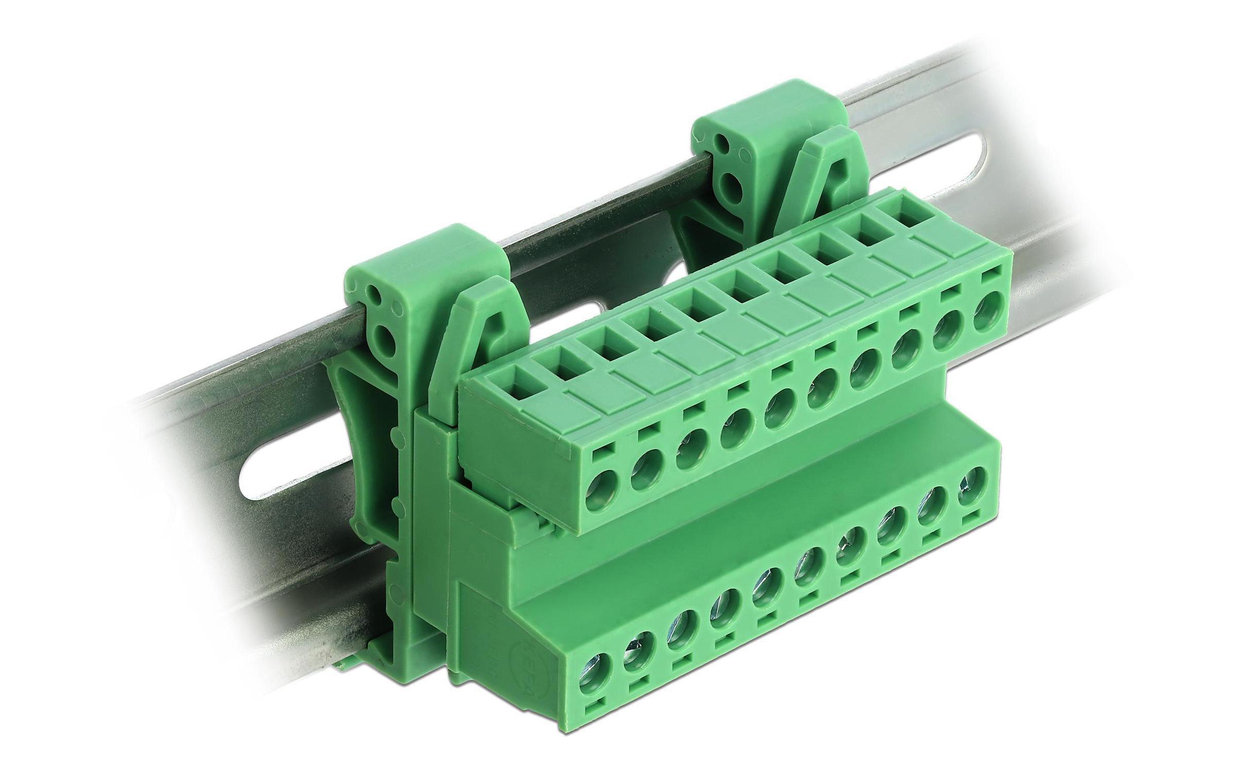 Delock Terminalblock 10 Pin, 5.08 mm Rastermass gewinkelt Delock Terminalblock 10 Pin, 5.08 mm Rastermass gewinkelt