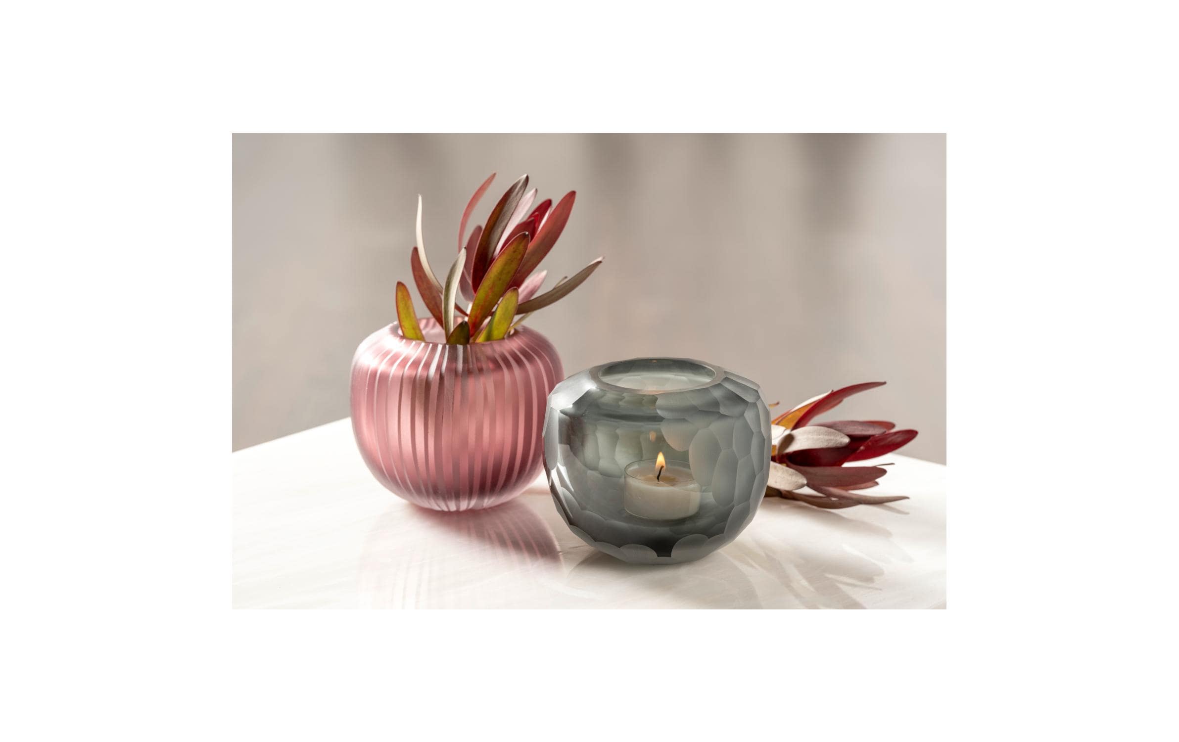 Leonardo Vase Bellagio 10 cm, Anthrazit