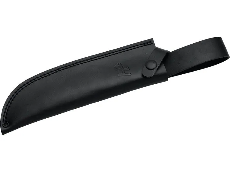 Herbertz Bushcraft- und Survivalmesser D2 schwarz micarta