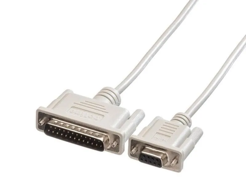 Diverse Adapterkabel RS-232 DB9 - DB25 (f-m) 3 m