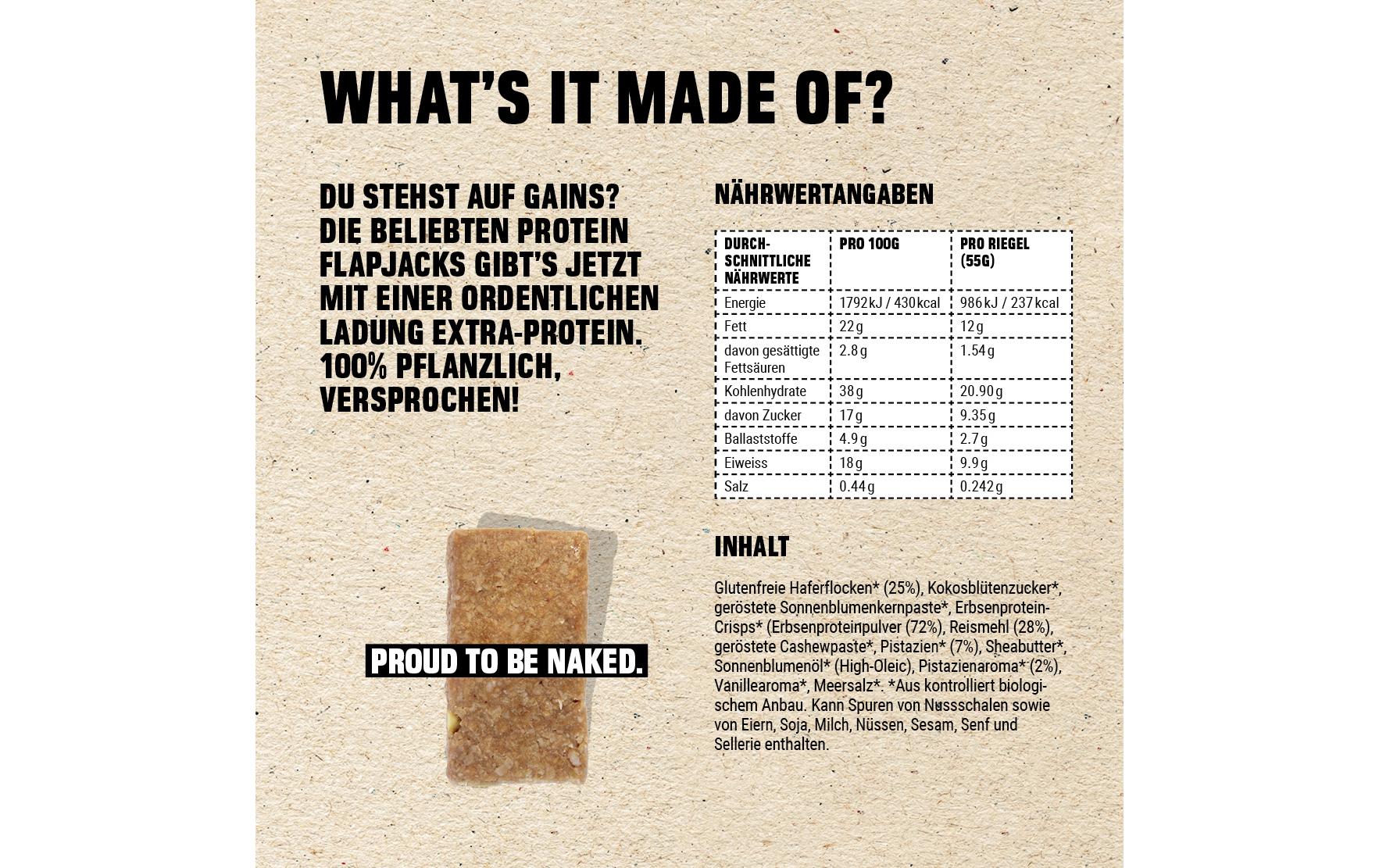 PEAK PUNK Bio Protein Bar Pistachio Cashew 12 x 55 g